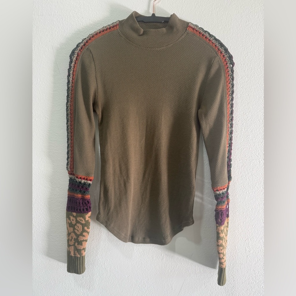 Free People Mock neck Top